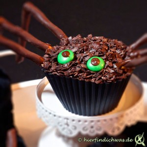 Spinnenmuffins Rezept Cupcakes Gruselabend