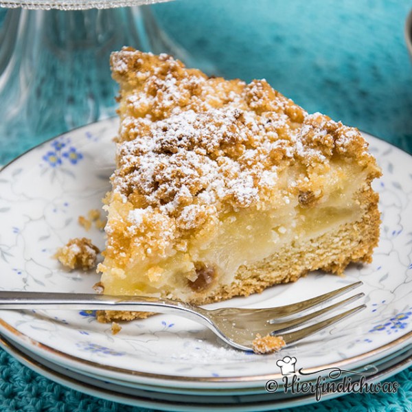 Apfelkuchen mit Zwieback, einfach, schnell und lecker