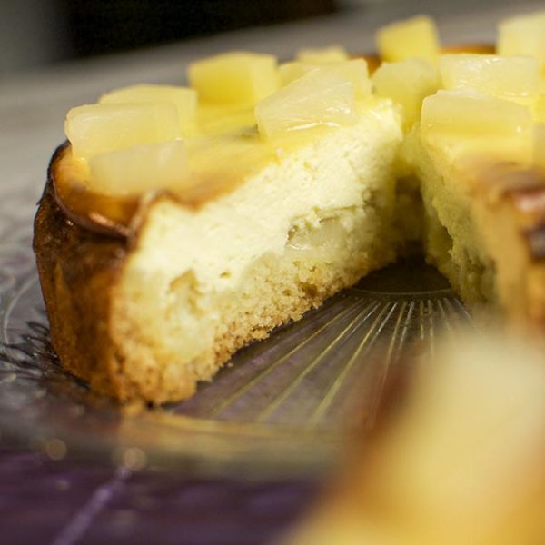 Ananas-Ingwer-Cheesecake - fruchtig würziger Käsekuchen - Rezept