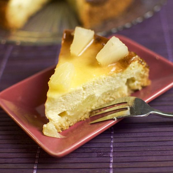 Ananas-Ingwer-Cheesecake - fruchtig würziger Käsekuchen - Rezept