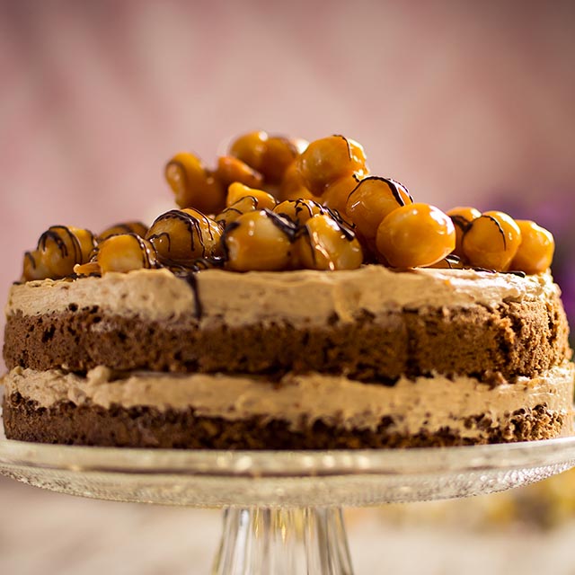 Karamell-Nuss-Torte